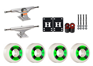 Independent Trucks 159 (8.75"), Bones 100's 54mm V5 #4 White Wheels/Bearings/Hardware