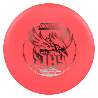Innova Disc Golf DX Jay Midrange Disc 5/4/0/1 Neon Red/Silver 167 grams