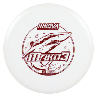 Innova Disc Golf DX Mako3 Midrange Disc 5/5/0/0 White/Maroon 145 grams