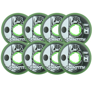 Rink Rat Roller Hockey Wheels - Identity XXX 76mm 76A Green (8-Pack)