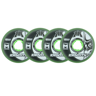 Rink Rat Roller Hockey Wheels - Identity XXX 80mm 76A Green (4-Pack)