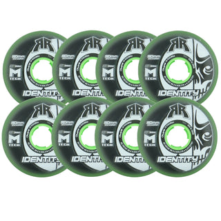 Rink Rat Roller Hockey Wheels - Identity XXX 80mm 76A Green (8-Pack)