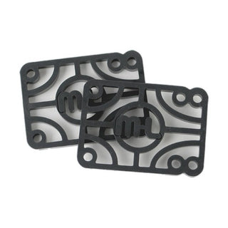 Mini Logo Risers 1/2" Black