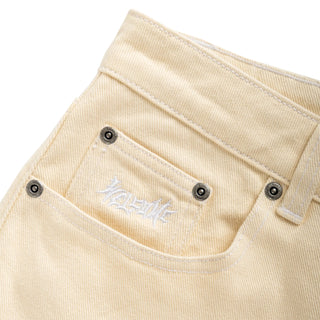 Welcome Skateboards Pants Immortal Loose Straight Denim Natural