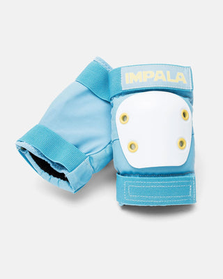 Impala Rollerskates Protective Set - Knee Pads, Elbow, Wrist Guards - Blue -  Youth Medium
