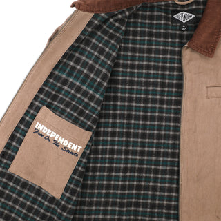 Independent Trucks Coat Free On The Streets Work Jacket Dark Sand