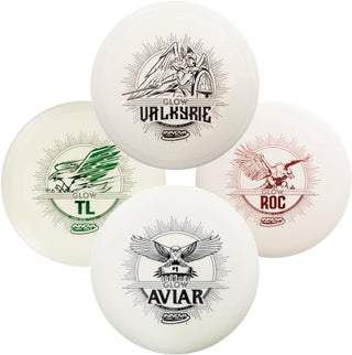Innova Disc Golf Set DX Glow 4-Pack Aviar, Roc, TL, Valkyrie