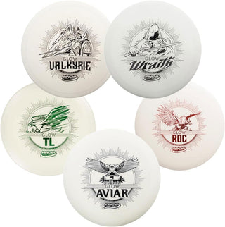 Innova Disc Golf Set DX Glow 5-Pack Aviar, Roc, TL, Valkyrie, Wraith