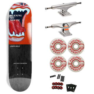 Jacuzzi Premium Skateboard with Indy Trucks, Spitfire Wheels - 8" Dilo Mouth Marathon