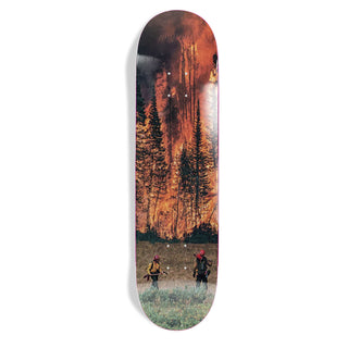 Jacuzzi Skateboard Deck John Dilo Fire Wheel Wells Orange 8.25" x 32.3"
