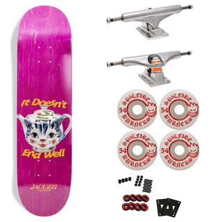 Jacuzzi Premium Skateboard with Indy Trucks, Spitfire Wheels - 8.5" Tea Pot