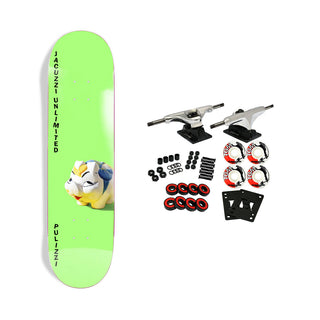 Jacuzzi Skateboard Complete Michael Pulizzi Piggy Neon Green 8.25" x 32"