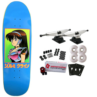 JK Industries Skateboard Complete Dream Girl Shaped Blue 9.5" Hook Ups