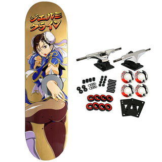 JK Industries Skateboard Complete Chun Li 3 8.5" (Hook Ups)