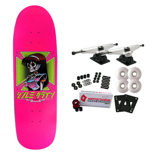 JK Industries Skateboard Complete Dream Hawk Pink 9.5" x 31.75" Hook Ups