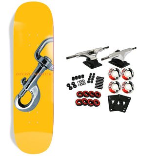 Jacuzzi Skateboard Complete Carabiner Jet Ski Yellow 9.0" x 31.8"