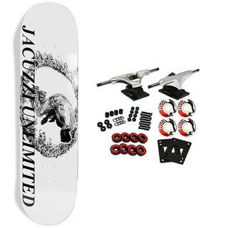 Jacuzzi Skateboard Complete Tony Latham Ring of Fire White 8.25" x 32"