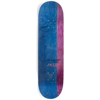 Jacuzzi Skateboard Deck Tony Latham Ring of Fire White 8.5" x 32.2"