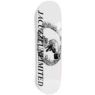 Jacuzzi Skateboard Deck Tony Latham Ring of Fire White 8.25" x 32"