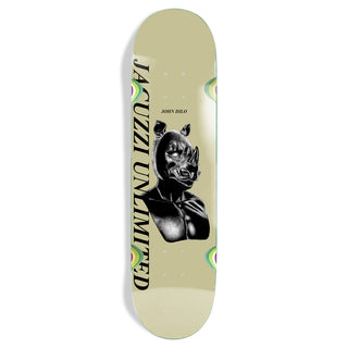 Jacuzzi Skateboard Deck Dilo Safe Word Light Olive 8.5" x 32.2"