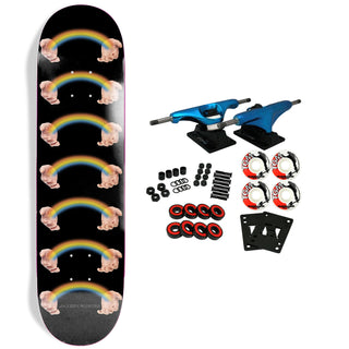 Jacuzzi Skateboard Complete Rainbow Hands Jet Ski Black 8.5" x 31.45"