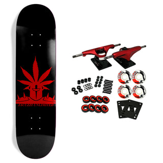 Jacuzzi Skateboard Complete Weedstar Black/Red 8.5" x 32.2"