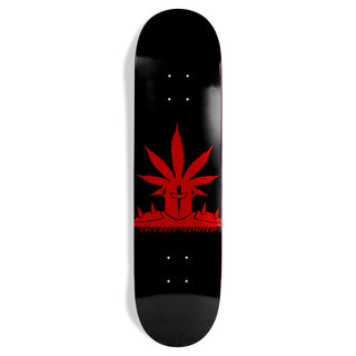 Jacuzzi Skateboard Deck Weedstar Black/Red 8.5" x 32.2"