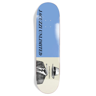 Jacuzzi Skateboard Deck Zander Mitchell Fedora Light Blue 8.5" x 32.2"