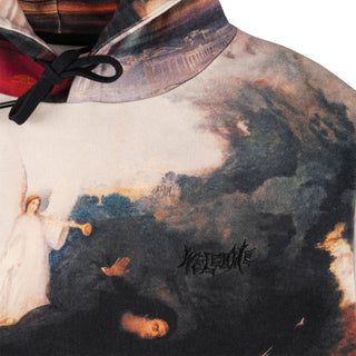 Welcome Skateboards Hoody Judgement All Over Print Black