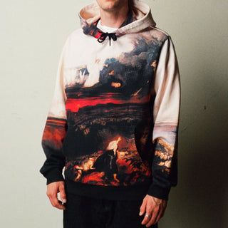 Welcome Skateboards Hoody Judgement All Over Print Black