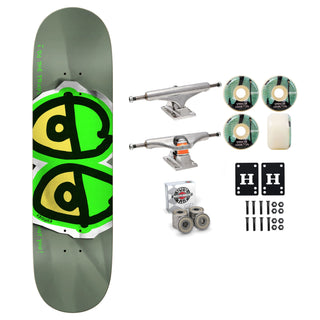 Krooked Skateboard Light Green Full SE DBX Basalt 8.25" Independent Satori Premium Kit