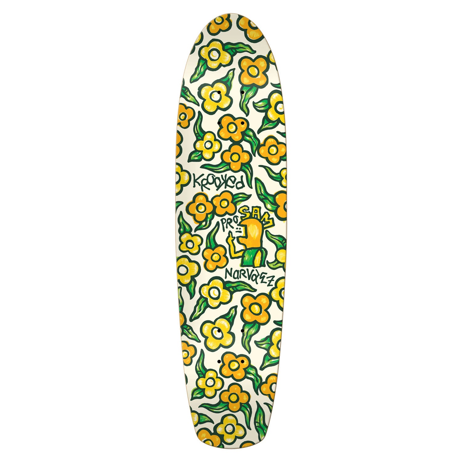 初売り初売り Krooked Skateboard Deck Sam Narvaez Flowers Zip Zinger 7.75 テーブル・チェア・ハンモック
