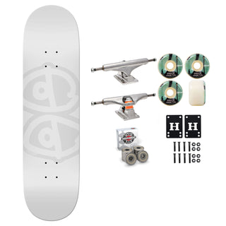 Krooked Skateboard White 8.06" Independent Satori Premium Kit