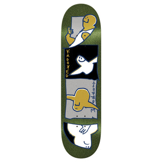 Krooked Skateboard Deck Bobby Worrest Gold Burd Twin Tail Slick 8.3" x 31.9"