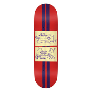 Krooked Skateboard Deck Sandoval Racecar 9.02" 32.2"