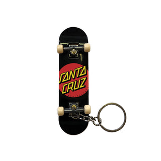 Santa Cruz Keychain Classic Dot Fingerboard Black 3.25" x 1"