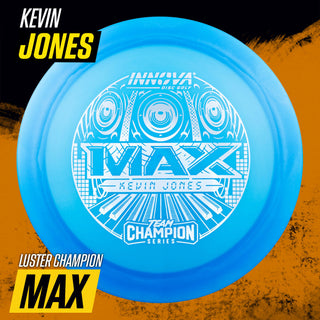 Innova Disc Golf Team Champion Series Kevin Jones Luster Champion Max 11/3/0/5 Pink/Green 173 grams
