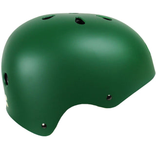 Krown Hunter Green Shell with Yellow Strap Skateboard Helmet, Adult One Size