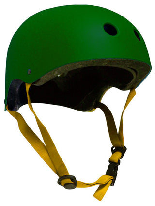 Skateboard Helmet Elbow/Knee/Wrist Pad Combo Skateboarding Skate Park Safety Kit Hunter Green Helmet Small Pads