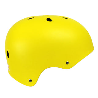 Krown Yellow Shell with Red Strap Skateboard Helmet, Adult One Size