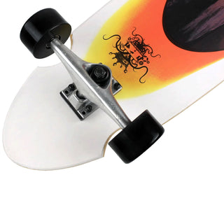 Krown Longboard Complete Kicktail Orange Sunset