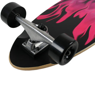 Krown Longboard Complete Pintail Purple Flame
