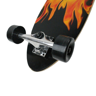 Krown Longboard Complete Pintail Red Flame