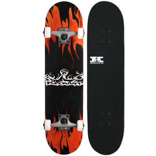 Krown Rookie Complete Red/Black Flame 7.5"