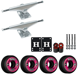 Krux Skateboard Trucks K5 8.25" Kit Bones 55mm V5 OG Black Wheels/Bearings/Hardware