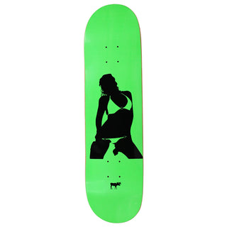 Moose Deck Canadian Maple Girl Silhouette Green 8.25"