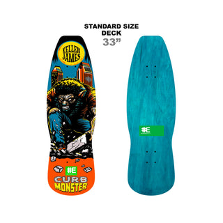 Everybody Skates Skateboard Deck Kellen James Curb Monster Standard 9.75" x 33"