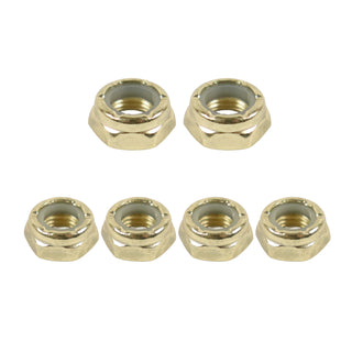 Dime Bag Skateboard Replacement Truck Kingpin and Axle Nuts Kit - Gold