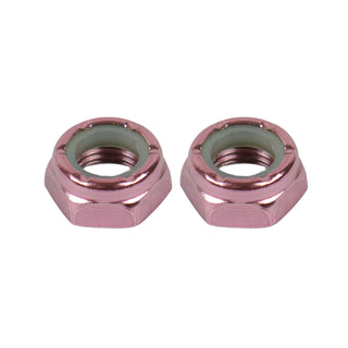 Dime Bag Skateboard Replacement Truck Kingpin Nuts Pink (2-Pack)