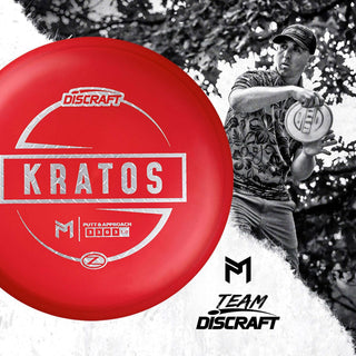 Discraft Disc Golf Paul McBeth Z Line Kratos Putter 3/3/0/3 Blue/Rainbow Shatter 173-174g